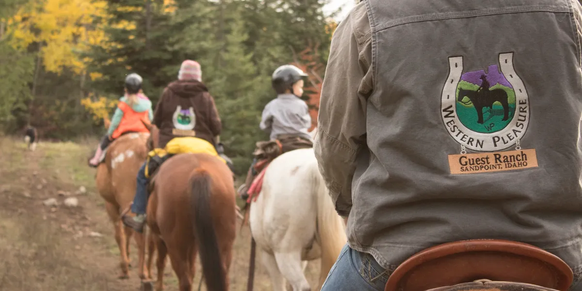 family vacation trail ride