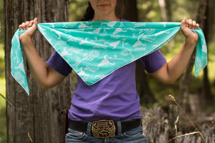 How to tie a wild rag - variation