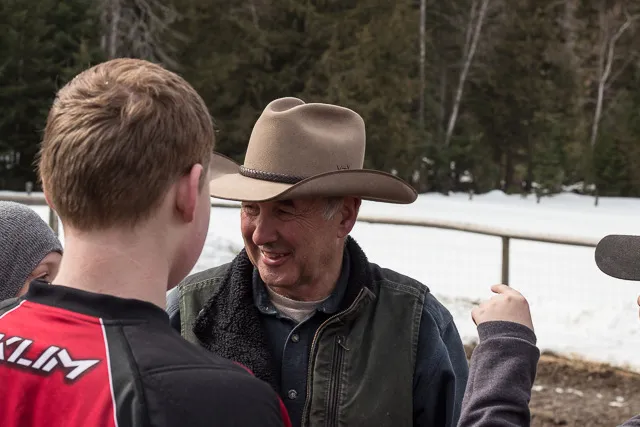 Steve talking with the 5th generation boys
