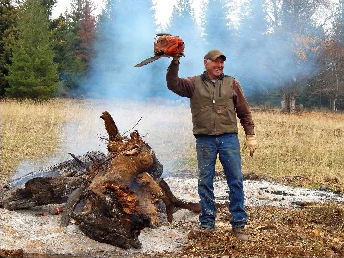 Steve and his chainsaw