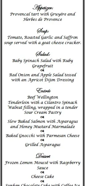 Recreate Romance Valentine Dinner